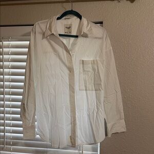 Abercrombie & Fitch Women's White Button Down Shirt